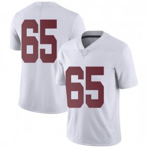 NCAA Youth Alabama Crimson Tide #65 JC Latham Stitched College Nike Authentic No Name White Football Jersey IC17L83IF
